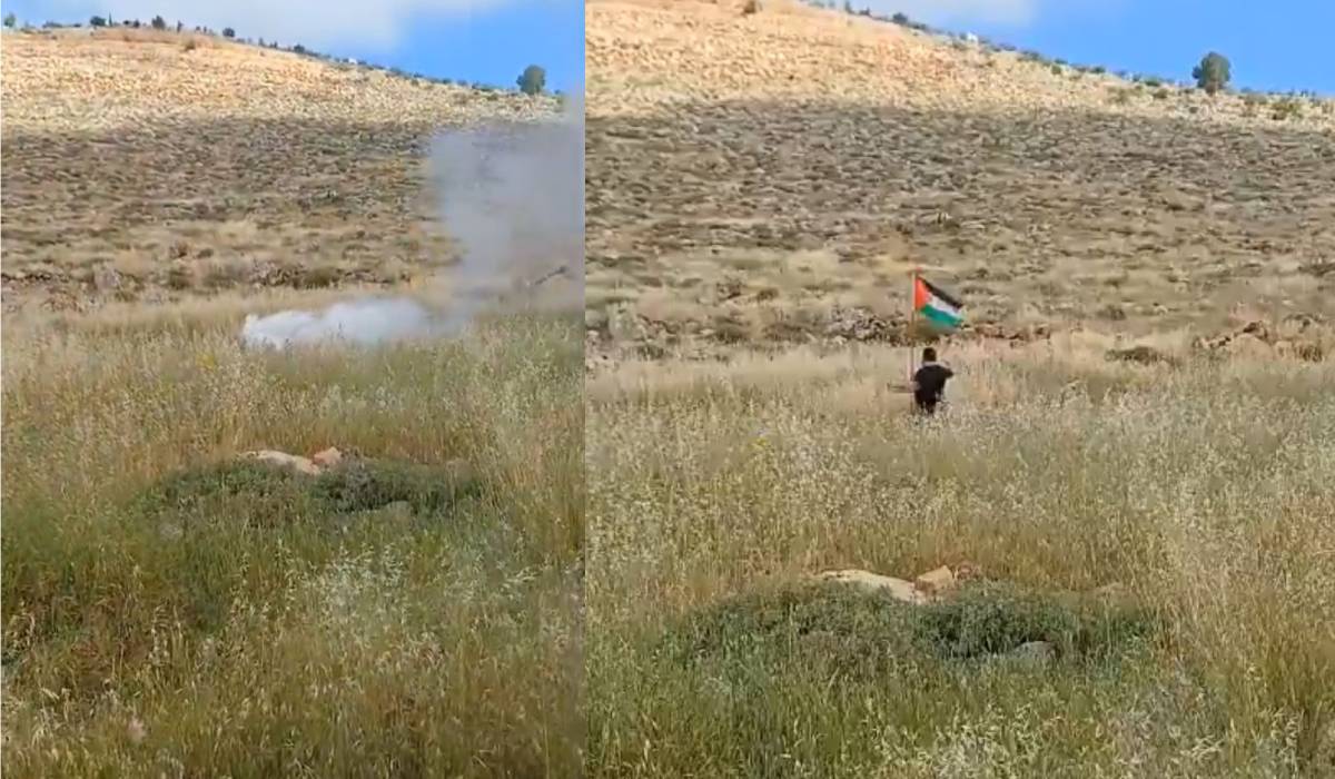 Las imágenes mostraban la detonación que afectó al hombre