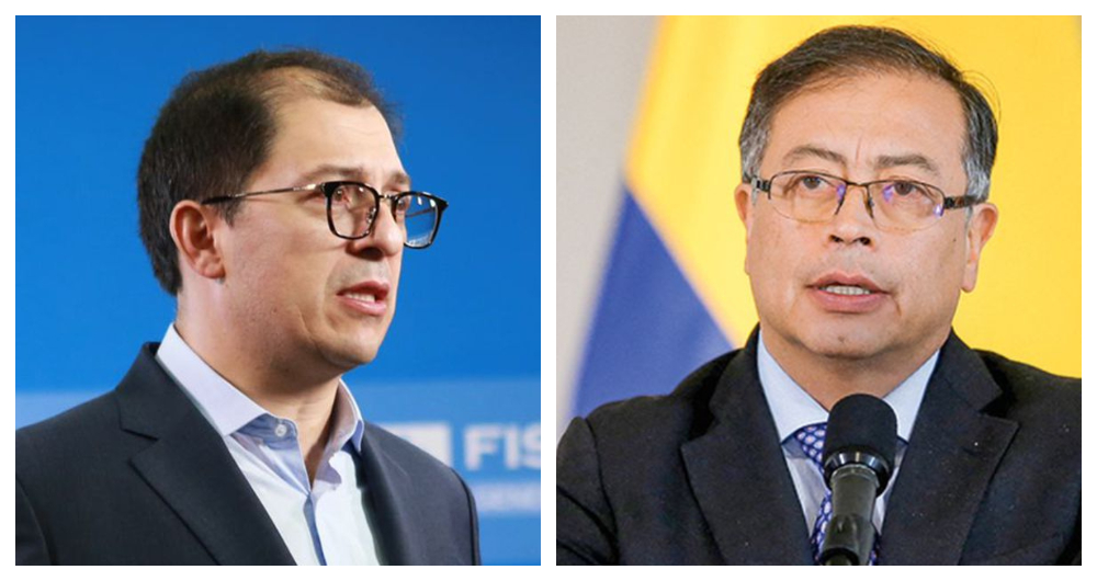 Fiscal Francisco Barbosa y presidente Gustavo Petro