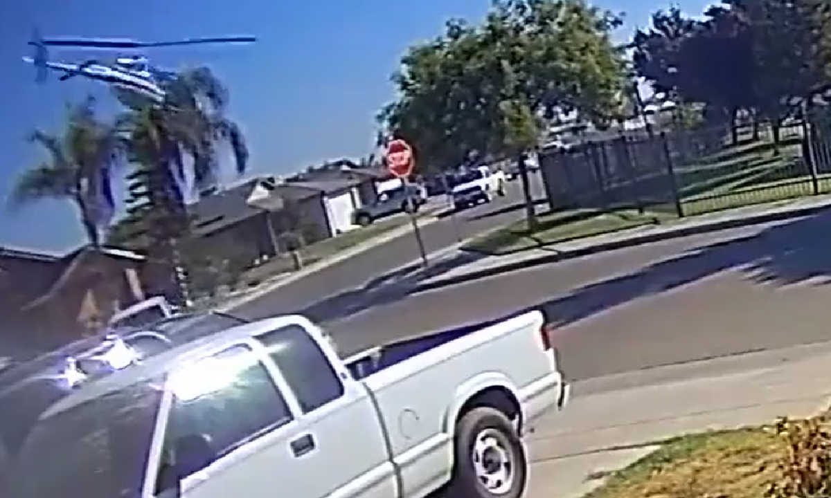 Aparatoso accidente de helicóptero en California