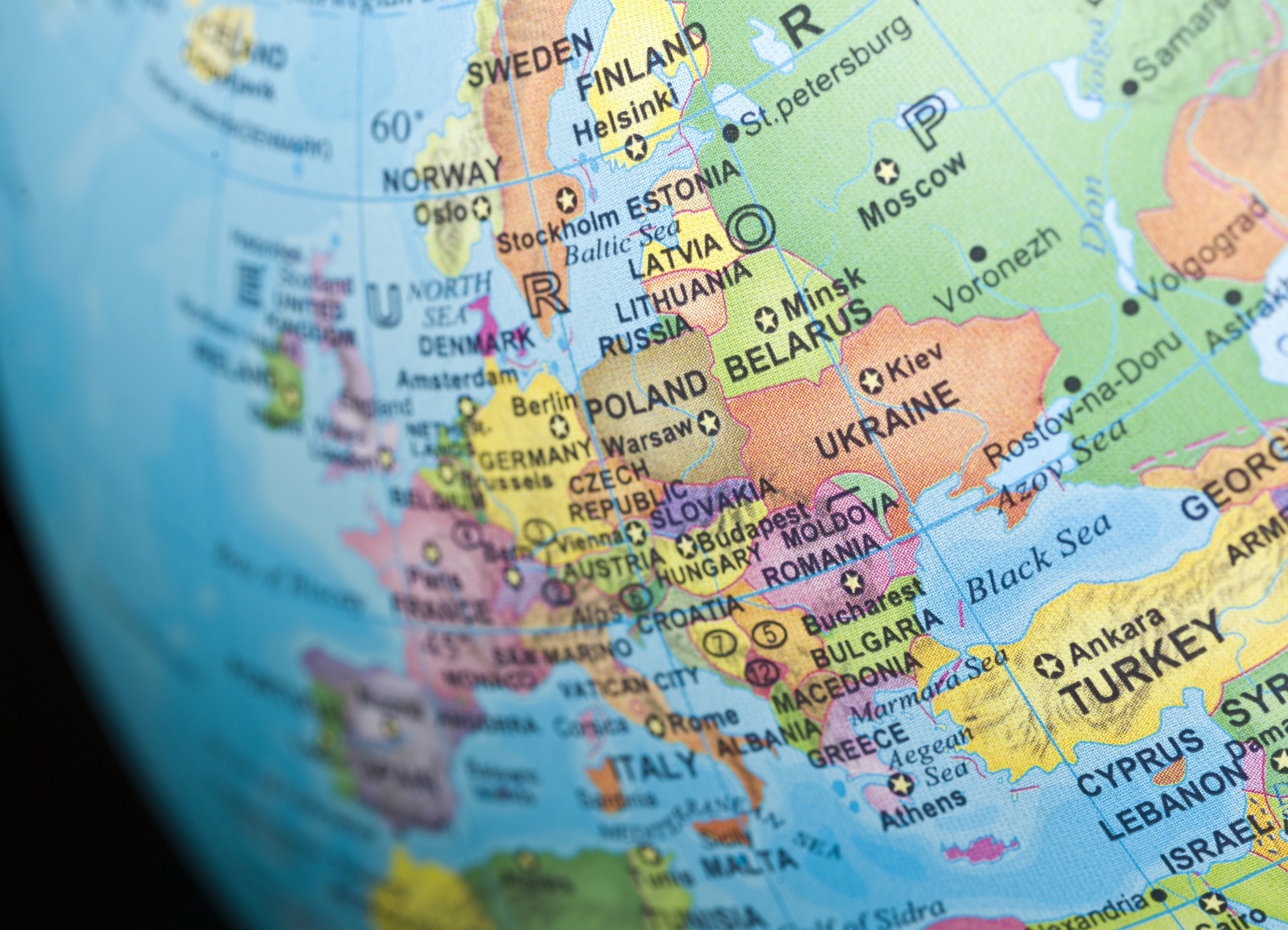 El mapa que muestra la cercanía de Lituania con Rusia