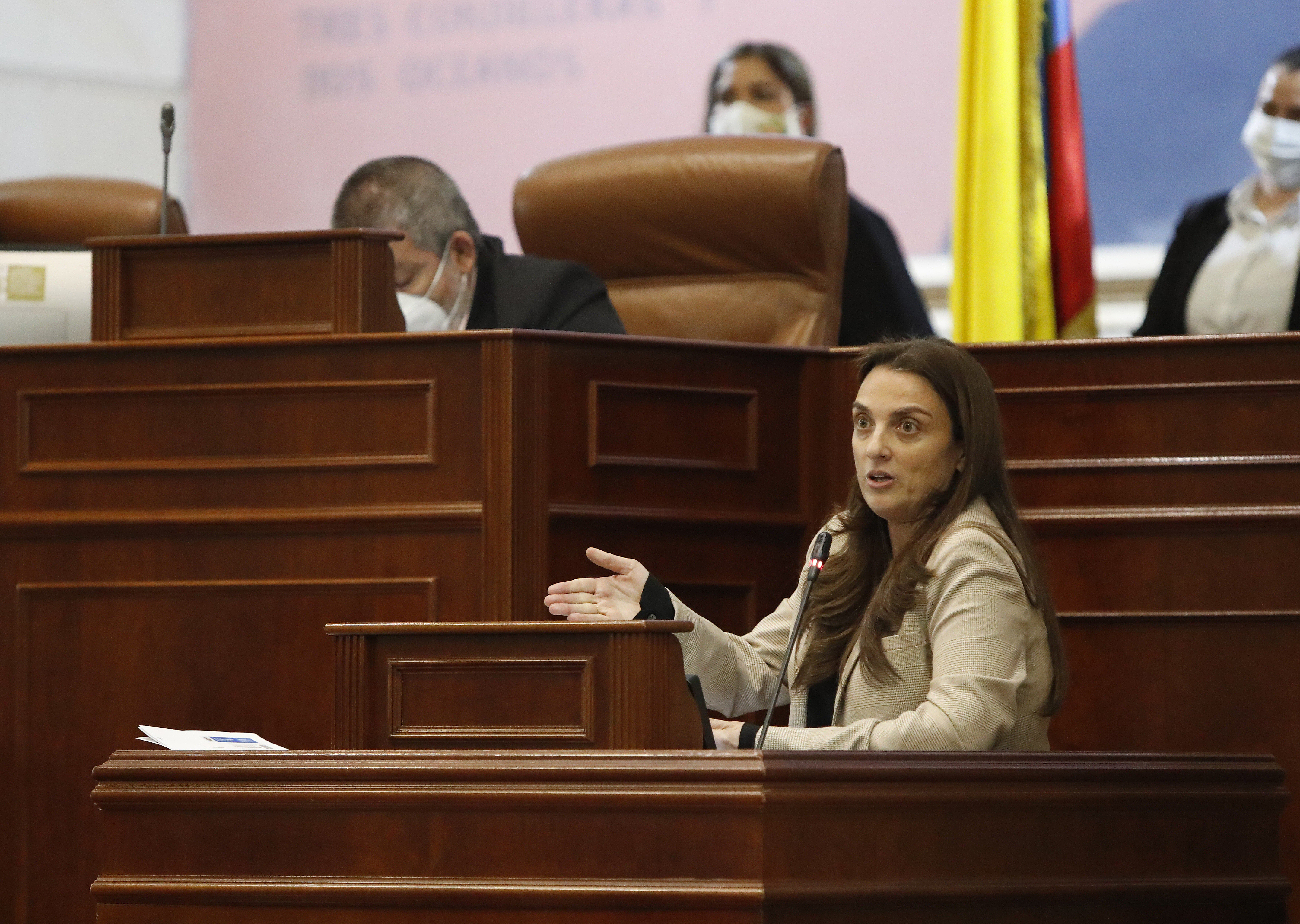 Moción de censura en contra de las ministra de las Tic, Karen Abudinen por el escándalo de corrupción con la Unión Temporal Centros poblados y el anticipo de 70 mil millones de pesosBogota septiembre 3 del 2021Foto Guillermo Torres Reina / Semana 