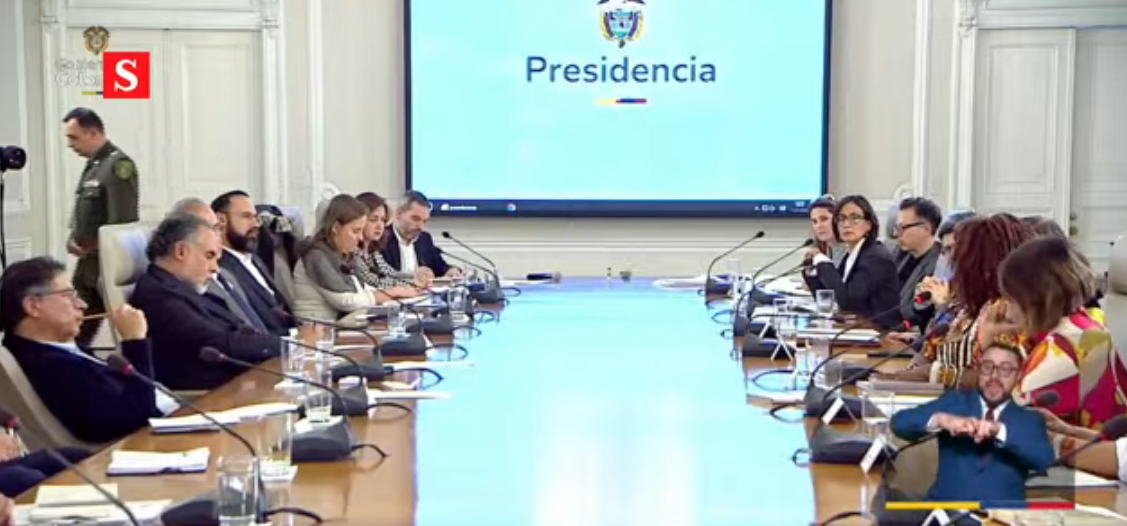 El consejo de ministros del presidente, Gustavo Petro, en Bogotá
