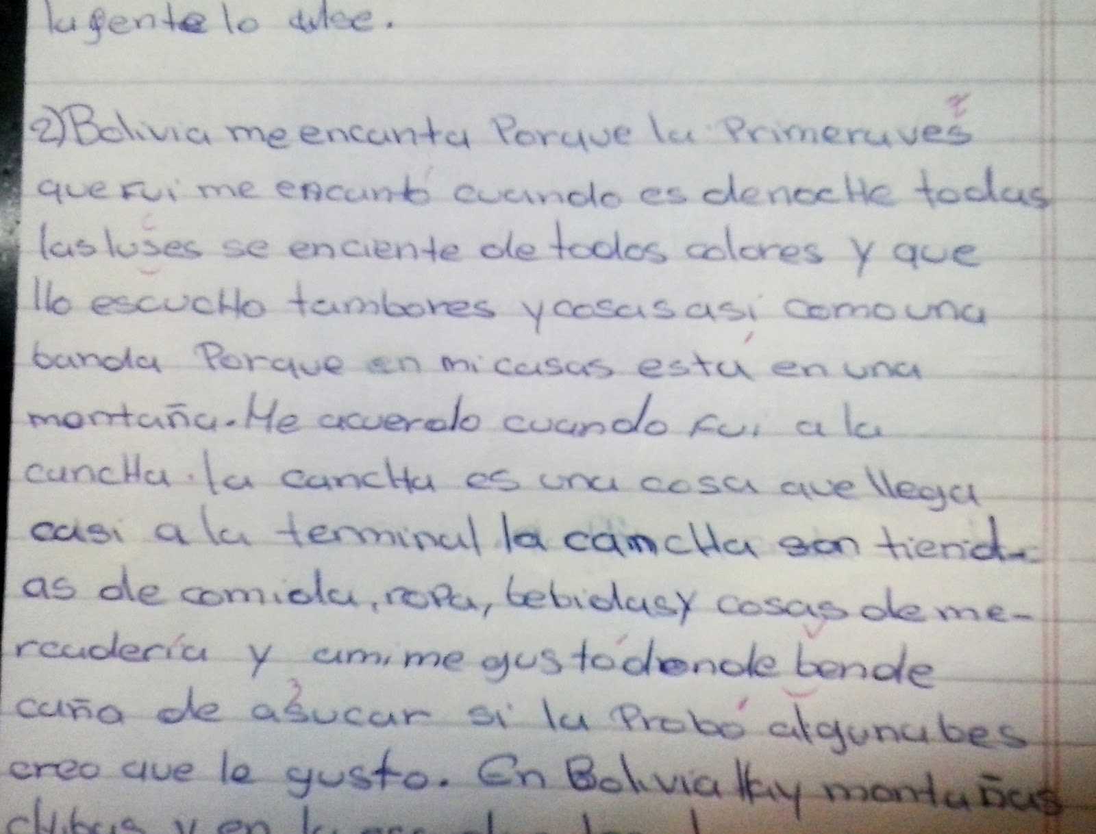 Examen de una niña boliviana en un colegio argentino