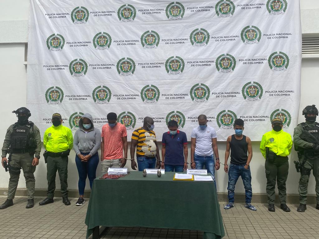 Capturados supuestos responsables del atentado al Esmad en Cali. La Policía aseguró que harían parte de un brazo armado del ELN en Cali.