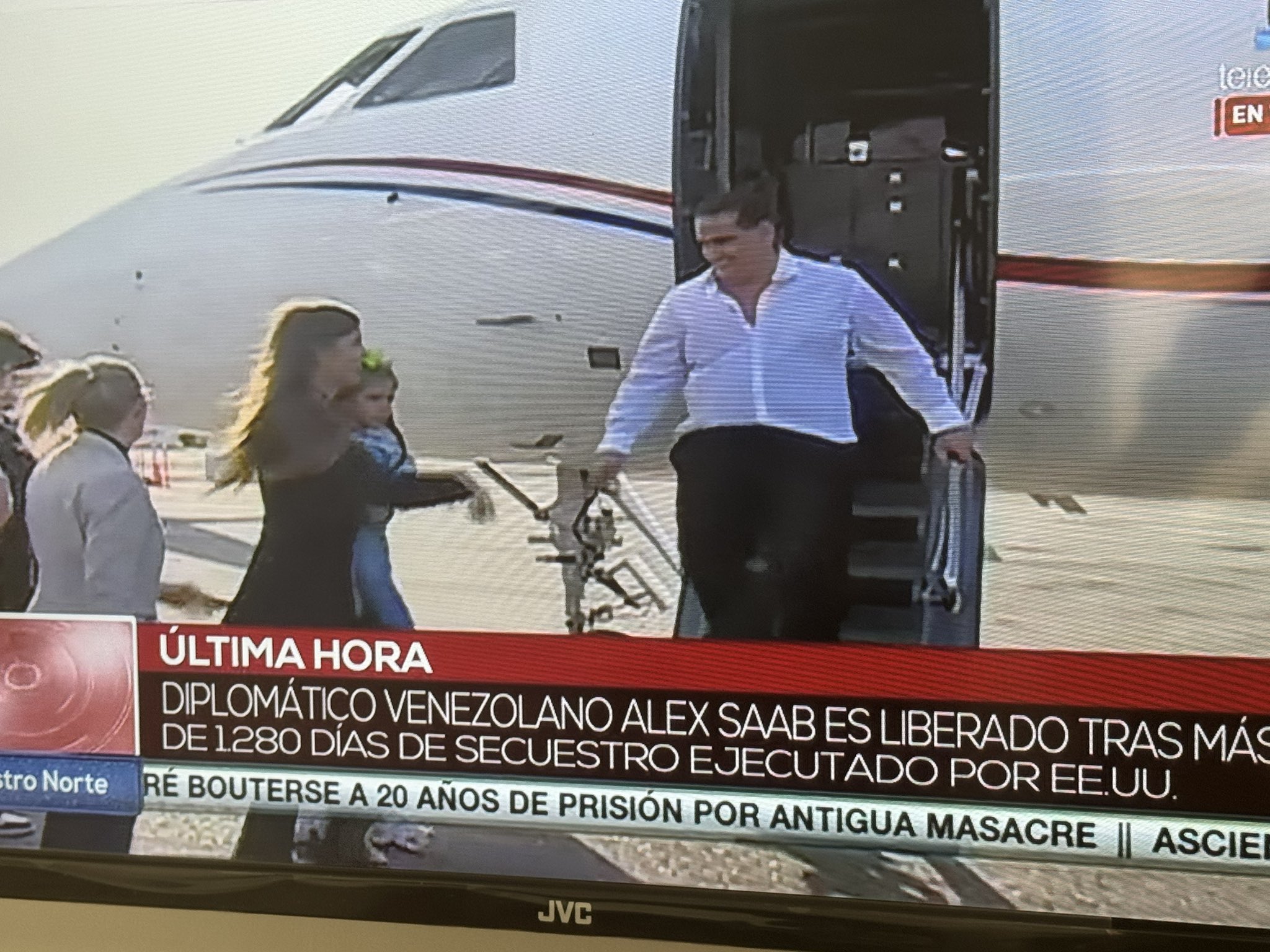 Alex Saab a su llegada a Venezuela