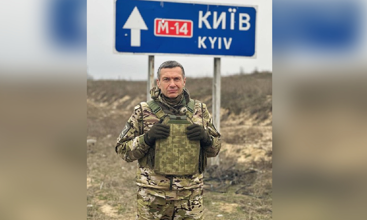 Vladimir Solovyov,, periodista ruso alienta a quemar varias capitales de Europa por apoyar a Ucrania.