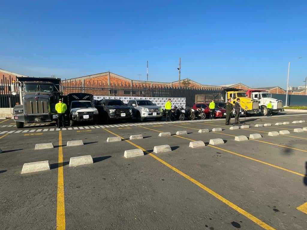 Policía de Bogotá recuperó 14 automotores robados