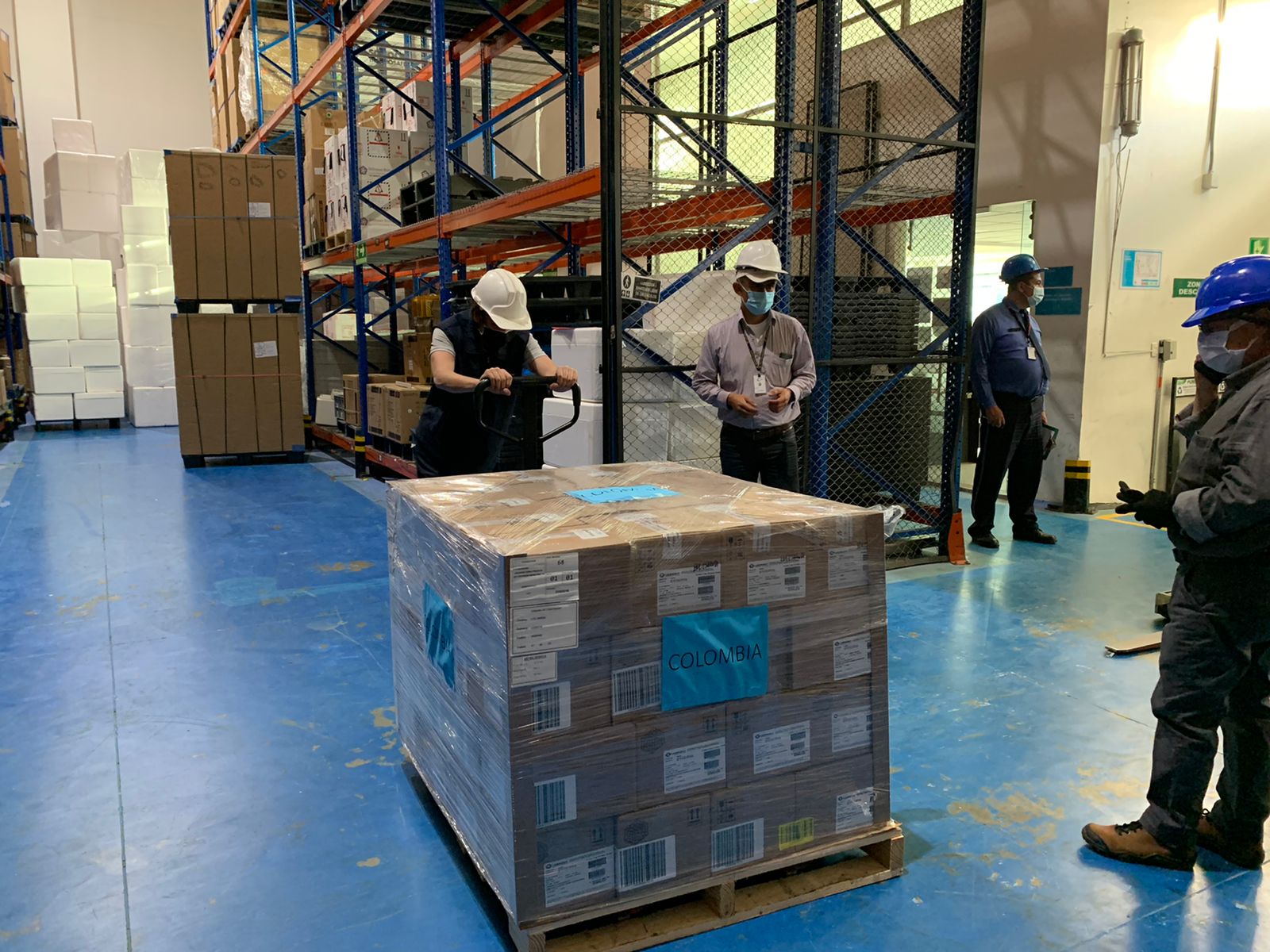 Colombia recibió su primer lote de vacunas anticovid de 2022.