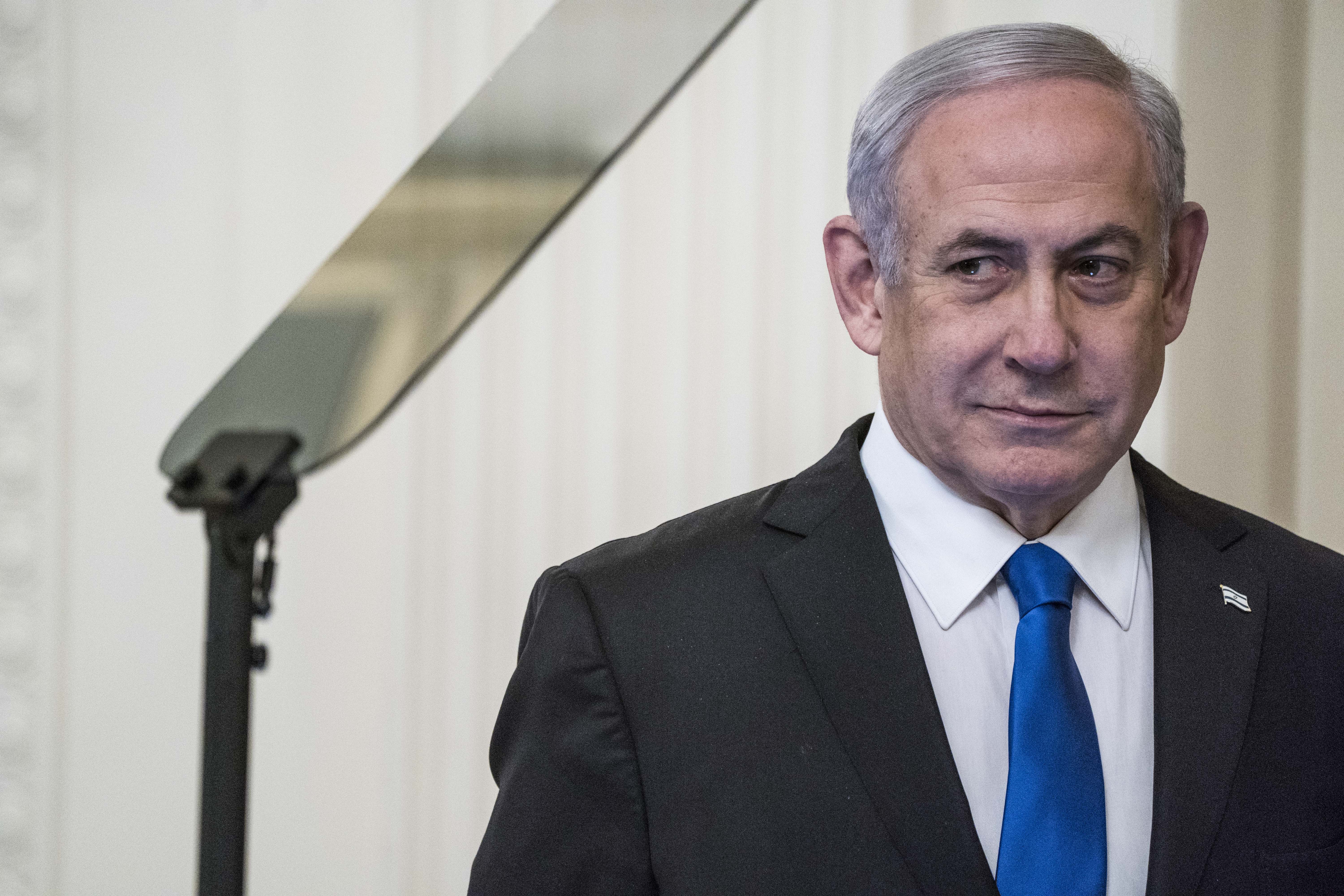 Benjamin Netanyahu durante su mandato como primer ministro de Israel.