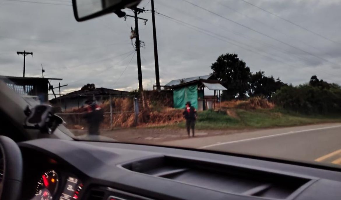 ELN en la vía Panamericana, en el Cauca