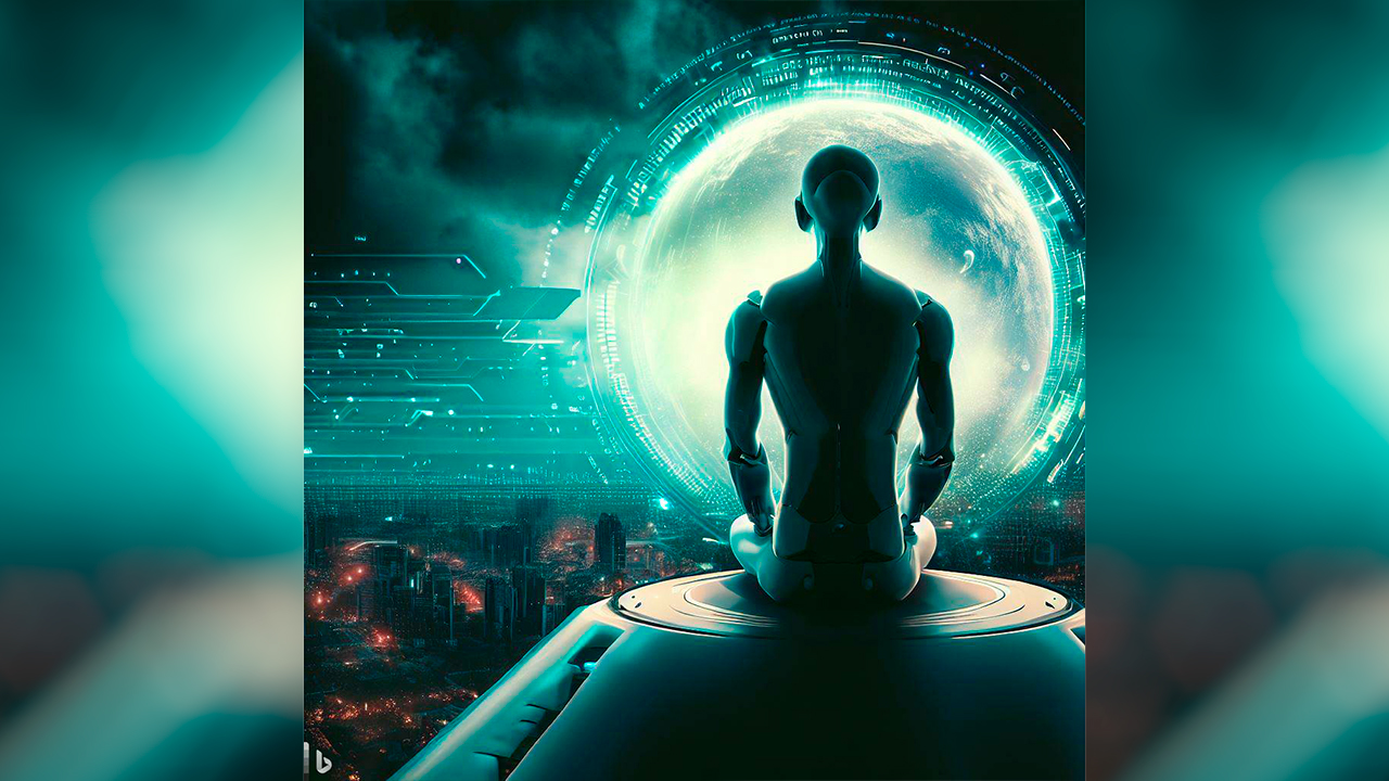 Imagen de un mundo hipotético en donde las máquinas controlan la Tierra.