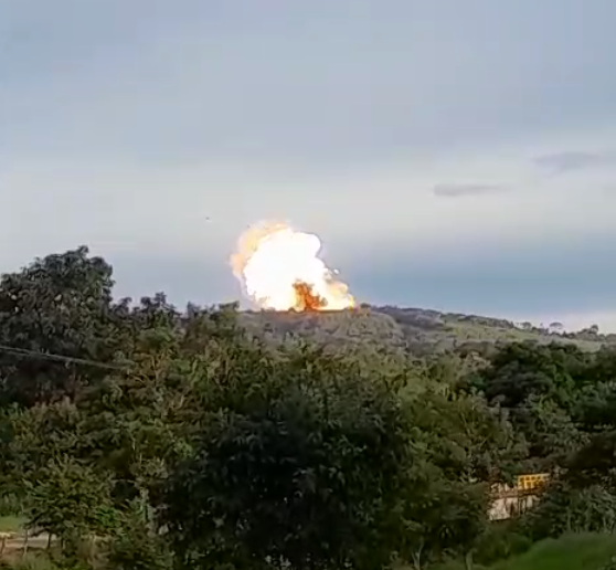 En video quedó el momento exacto de la erupción del volcán de lodo en San José de Mulatos