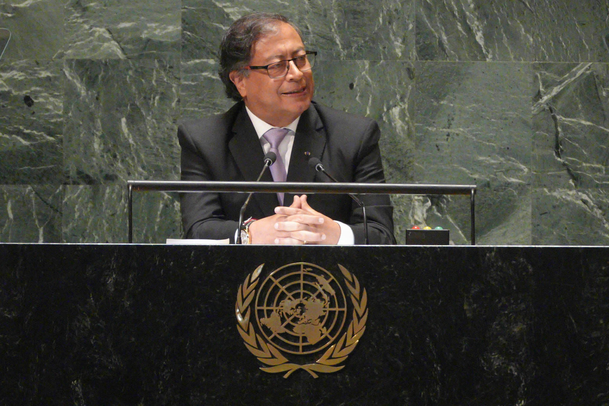 Gustavo Petro en la Asamblea General de la ONU. FOTO: Cortesía Presidencia