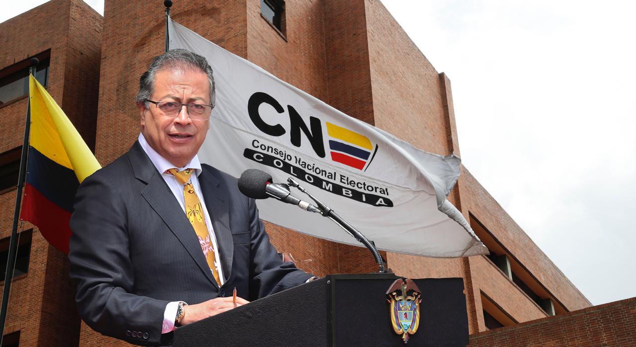 Presidente Gustavo Petro, Consejo Nacional Electoral - CNE