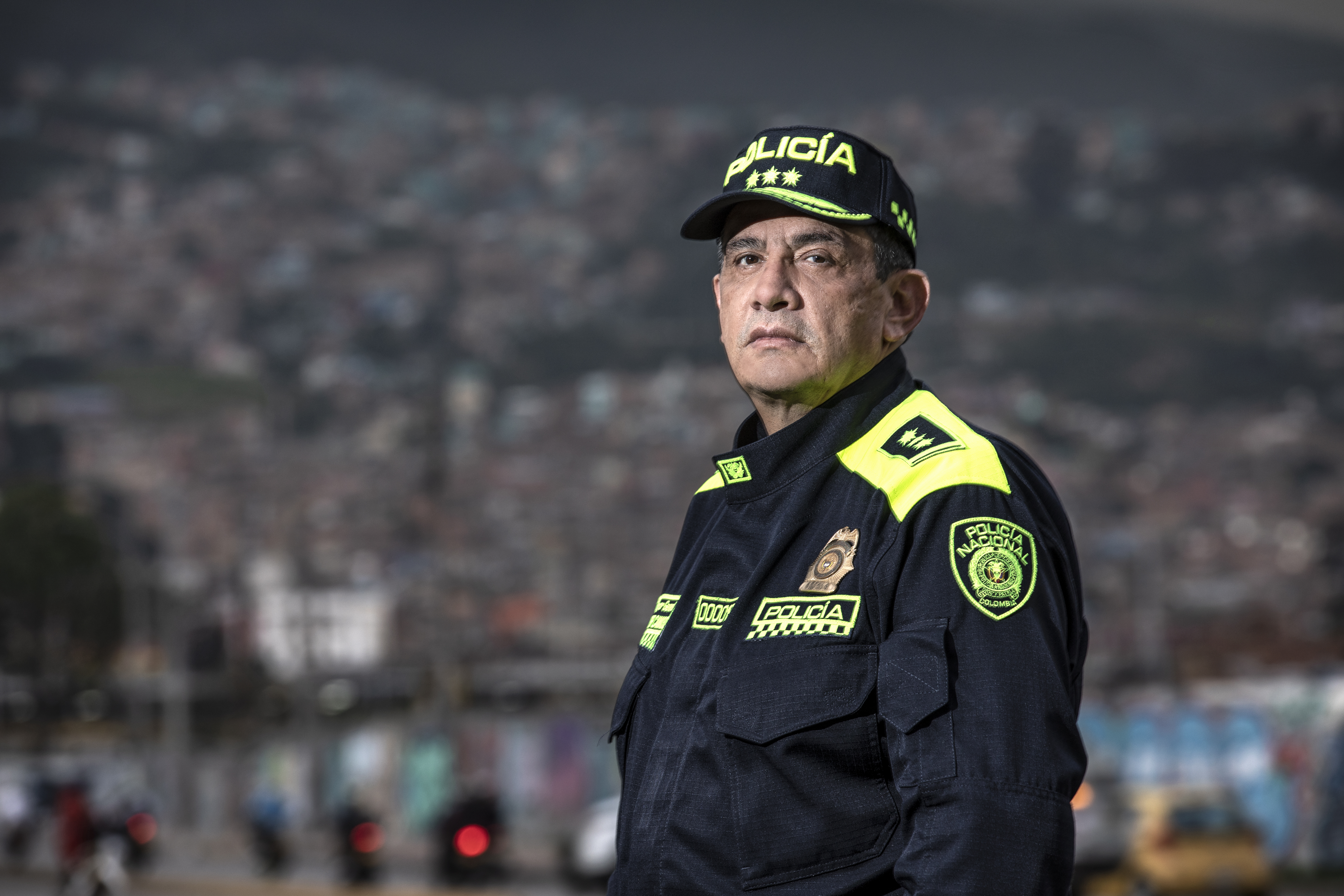 Mayor General Eliecer Camacho.
Comandante de la Policía Metropolitana de Bogotá.
Foto: Juan Carlos Sierra-Revista Semana.