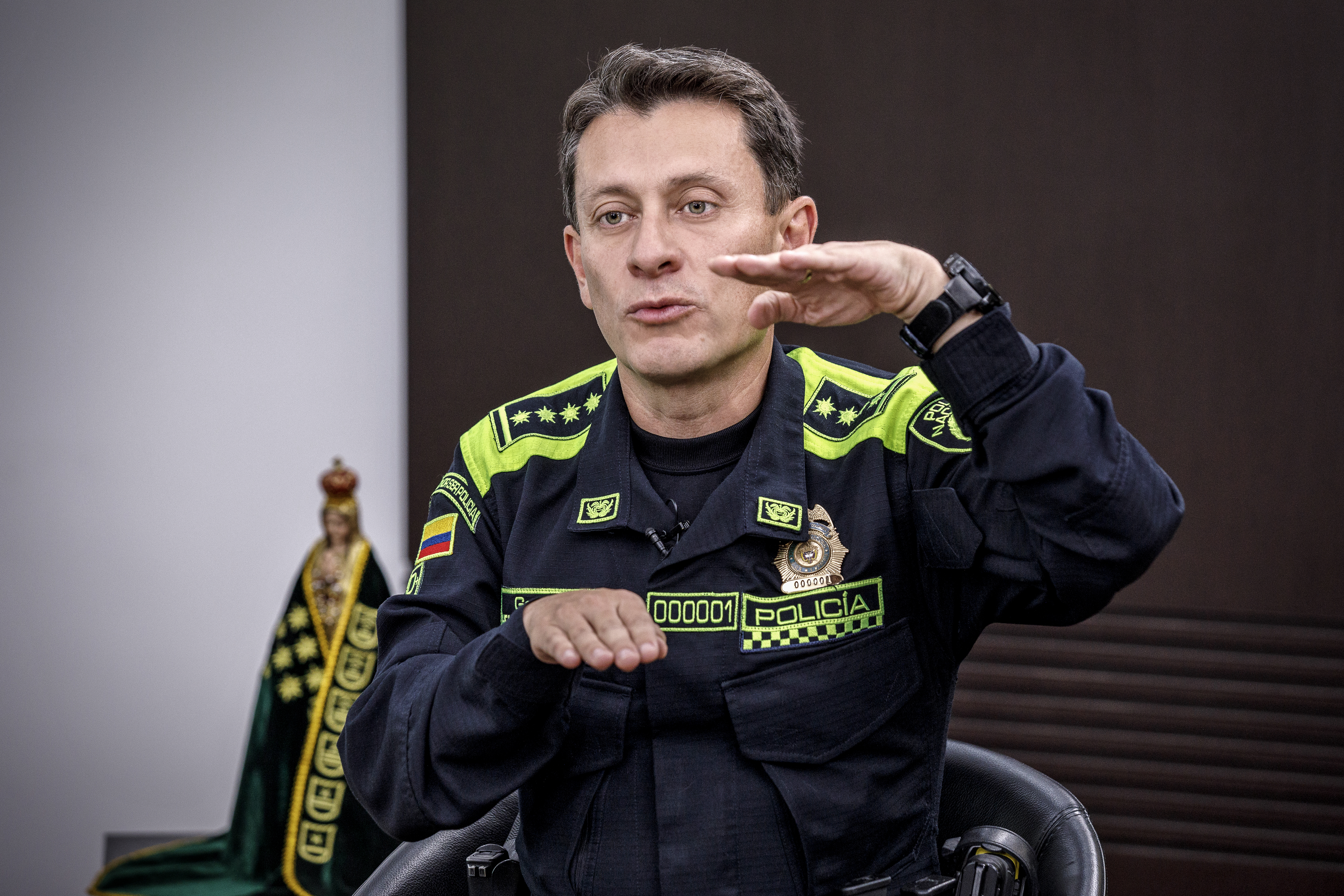 General Henry Sanabria. Director General de la Policía Nacional.
Bogotá Marzo 21 de 2023.
Foto: Juan Carlos Sierra-Revista Semana.