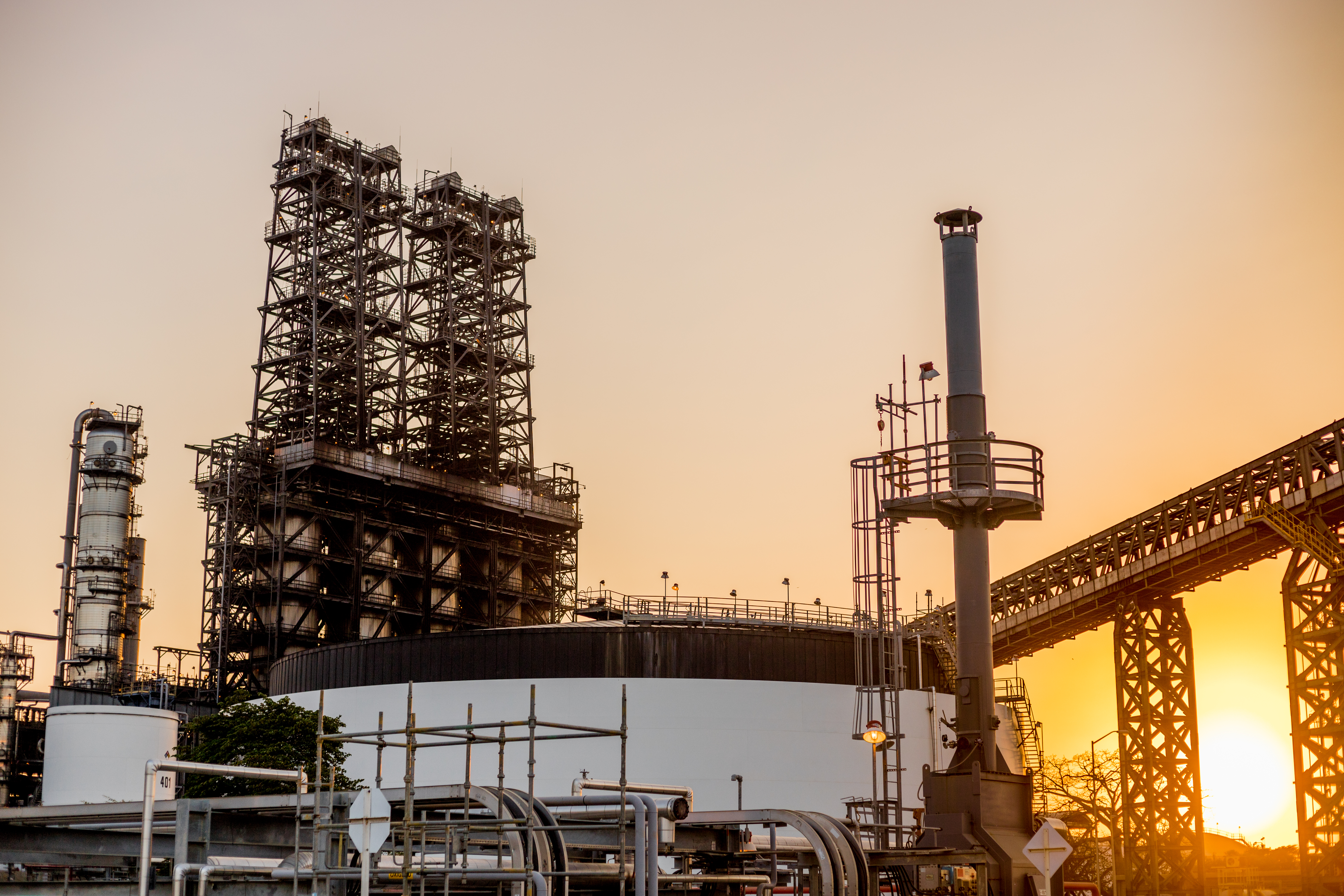 Unidad de Coker en la Refinería de Cartagena.