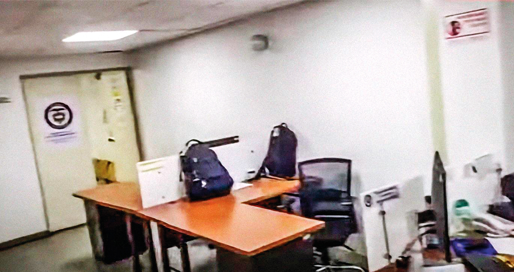   Marelbys Meza duró horas en el sótano de un edificio adscrito a la Presidencia, en la prueba de polígrafo, donde, según ella, fue torturada psico-lógicamente por tres hombres.