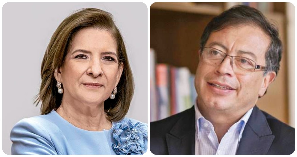 Margarita Cabello y Gustavo Petro