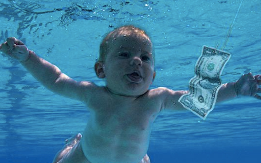 Portada de Nevermind, disco más famoso de Nirvana