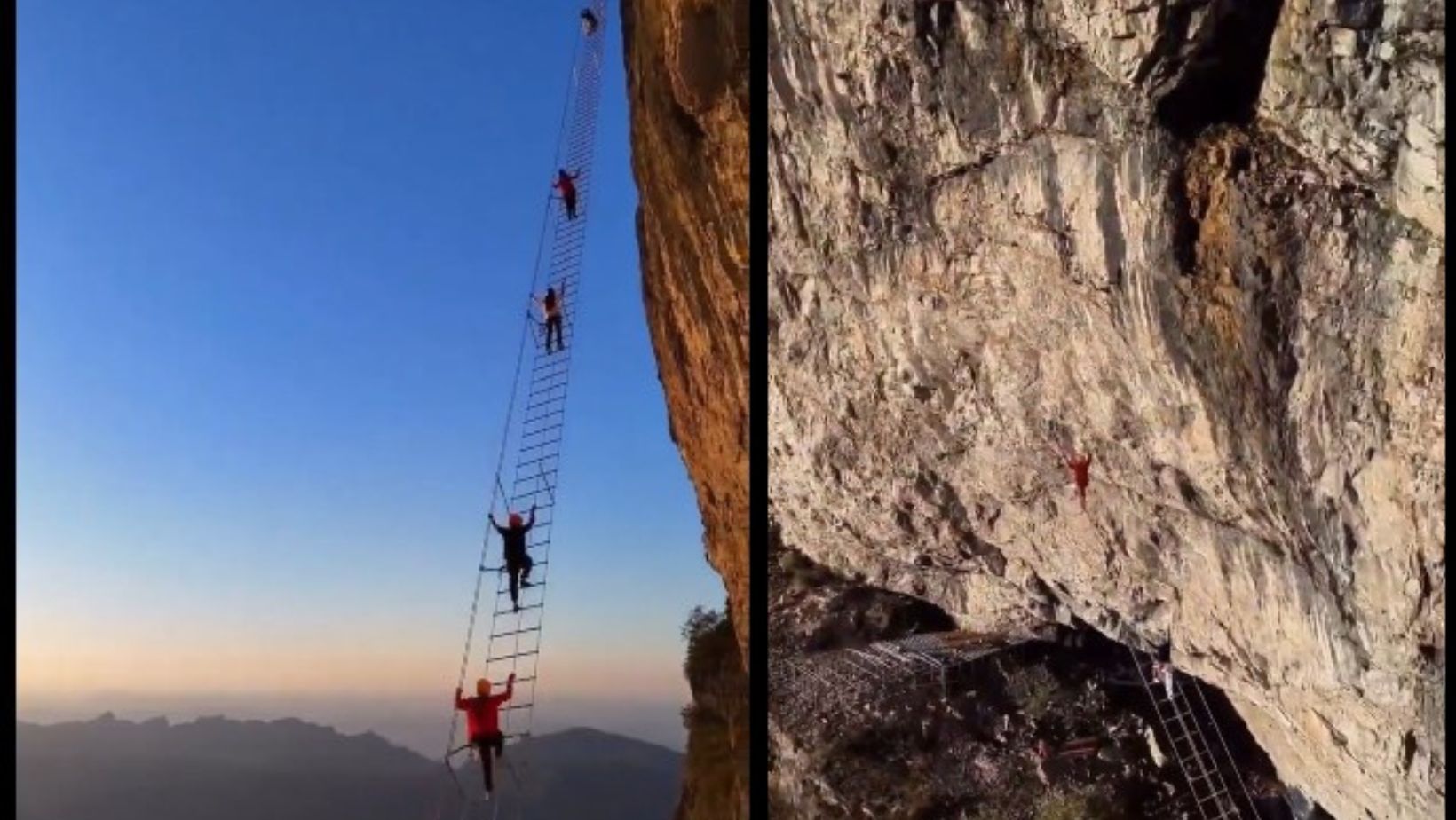La “Escalera al Cielo” es una estructura suspendida en el vacío