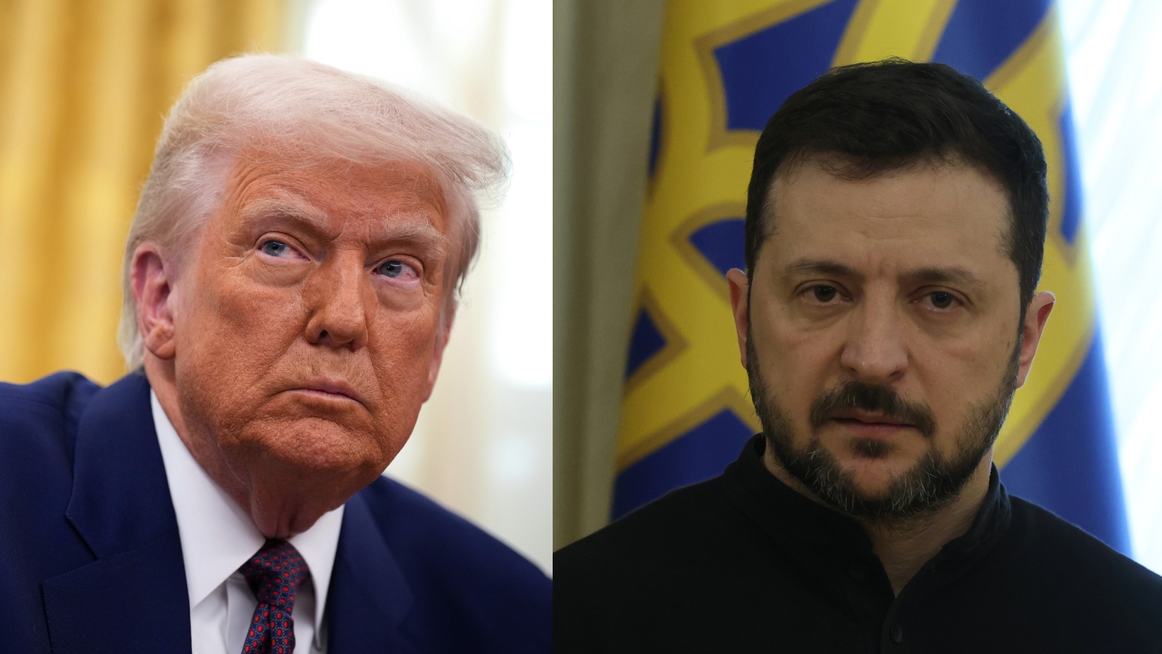 Donald Trump y Volodimir Zelenski