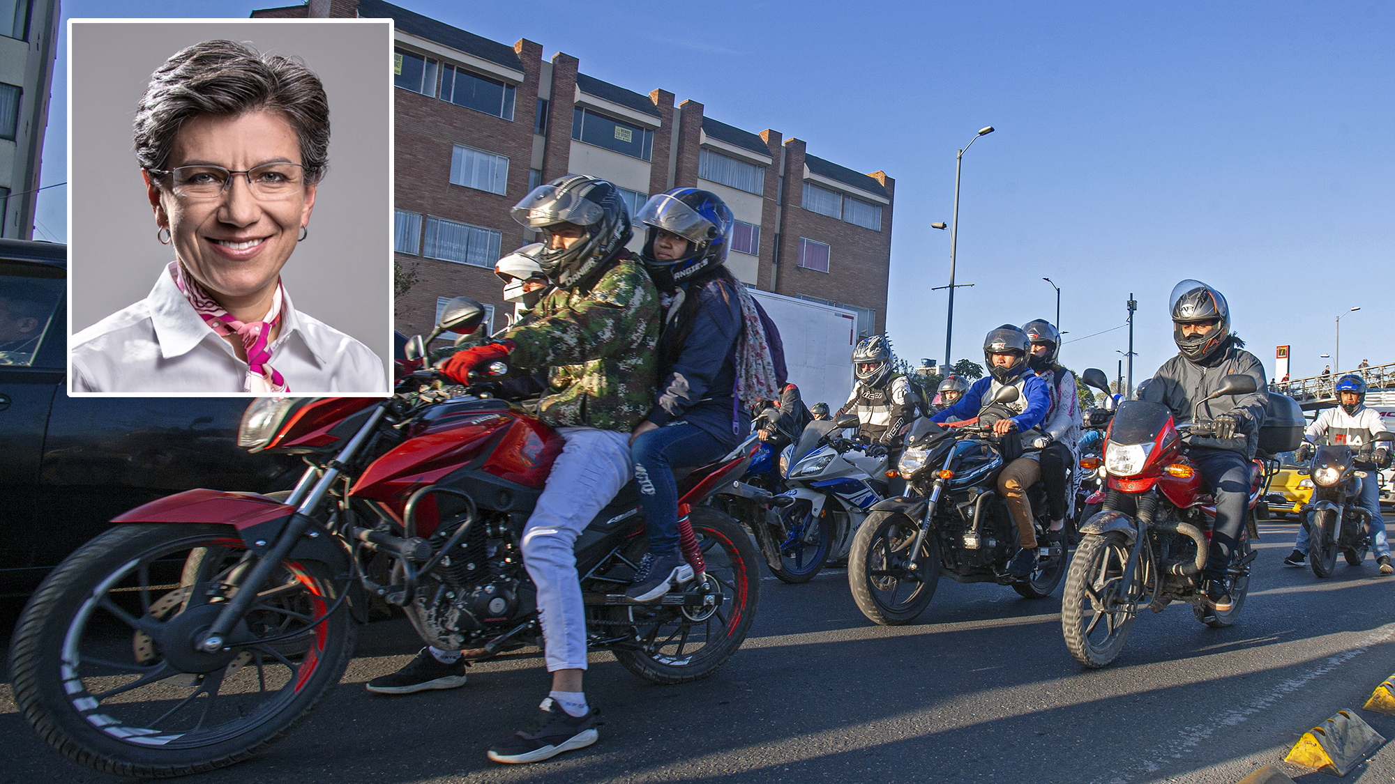 MotosClaudia LopezMotociclistasTranconesMoterosAv. las AméricasBogotá, febrero 5 de 2020Foto Jonathan Chiquiza/ Juan Carlos Sierra Semana