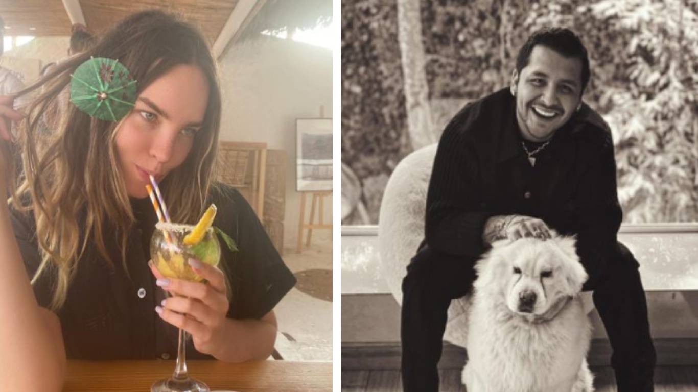 Belinda y Christian Nodal anunciaron en el pasado mes de febrero el final de su relación sentimental. Foto: Instagram @belindapop y @nodal. Montaje SEMANA.