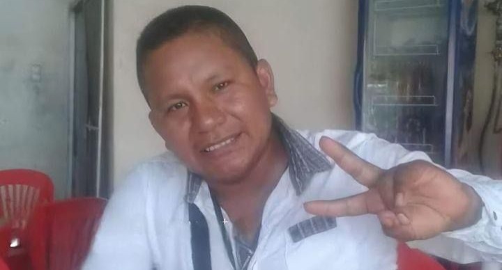 Darwin Falla Teteyé, docente asesinado.