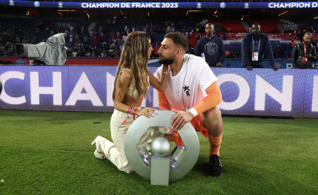 Gianluigi Donnarumma y su novia Alessia Elefante.
