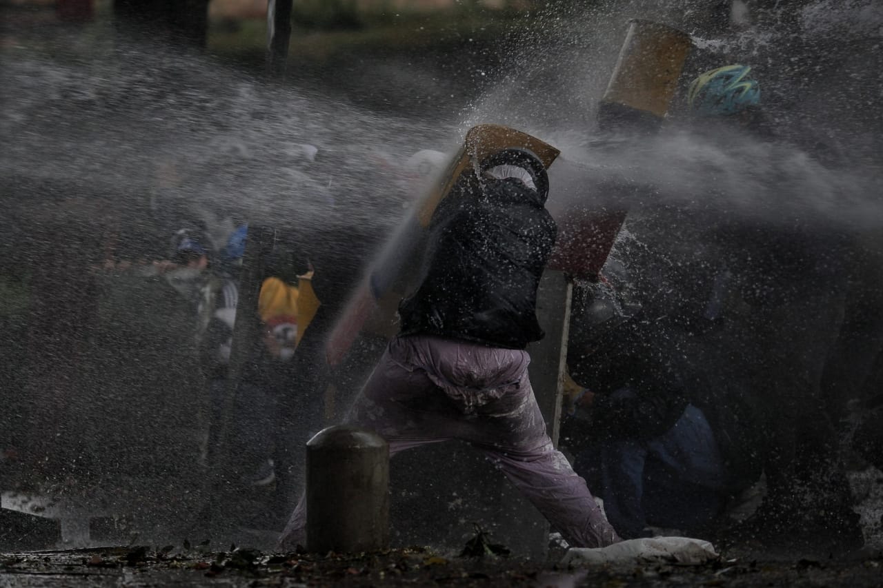 Paro Nacional toma de Bogotá calle 26 carrera 100 misak