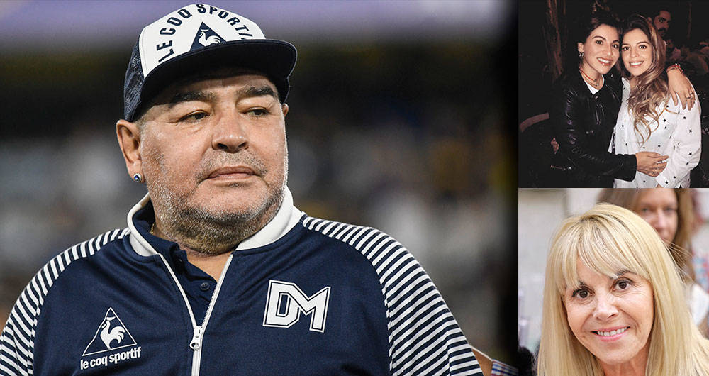 Diego Maradona pelea con sus hijas