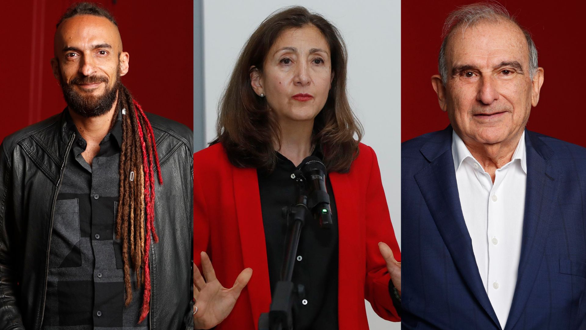 Daniel Carvalho, Ingrid Betancourt y Humberto de la Calle.