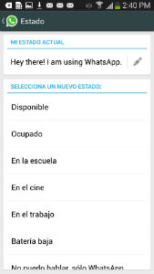 Cómo cambiar su estado en WhatsApp?