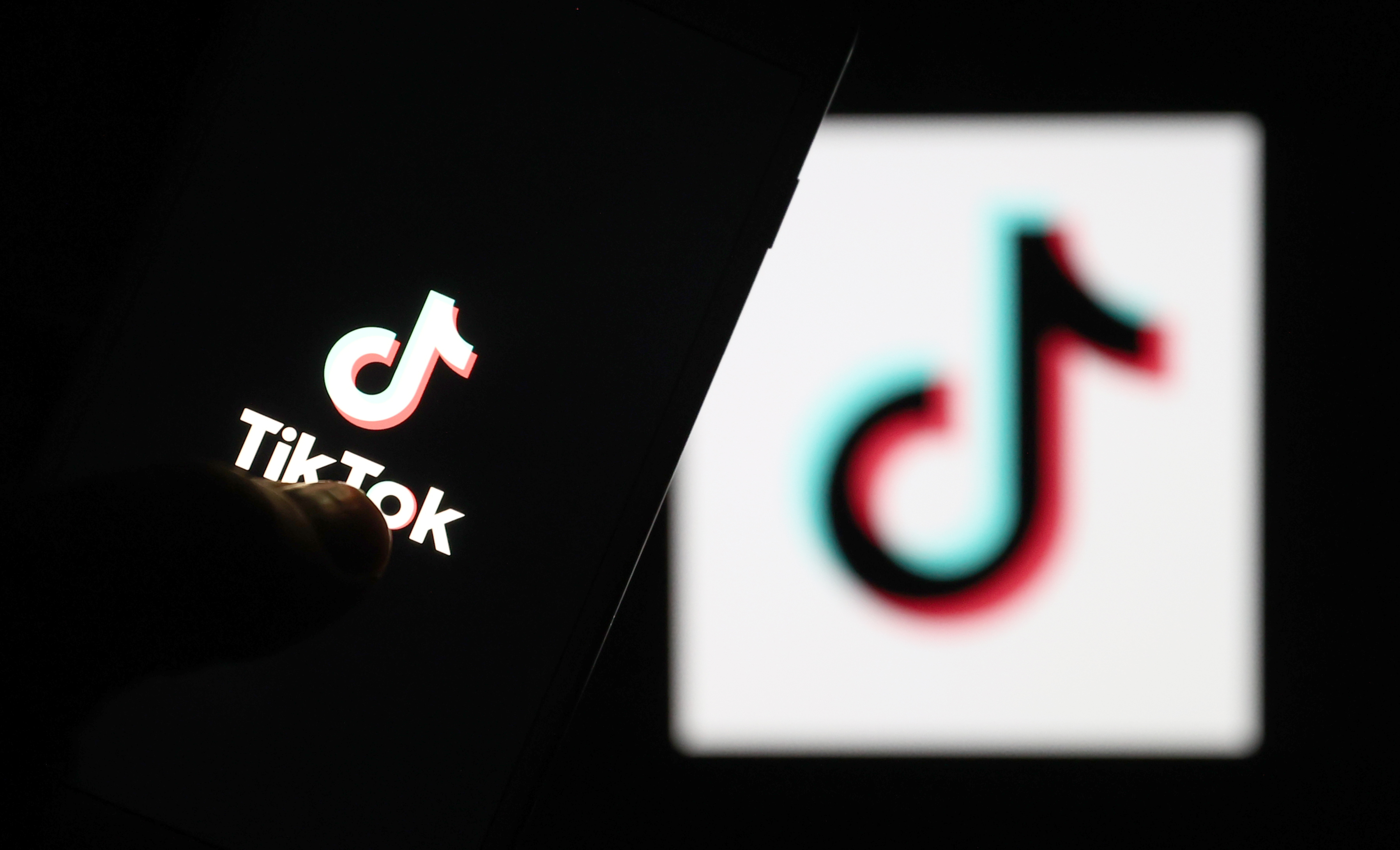 ANKARA, TURKEY - MAY 11: In this illustration photo logo of TikTok is displayed on a smartphone and a pc screen in Ankara, Turkey on May 11, 2021. (Photo by Rasit Aydogan/Anadolu Agency via Getty Images)