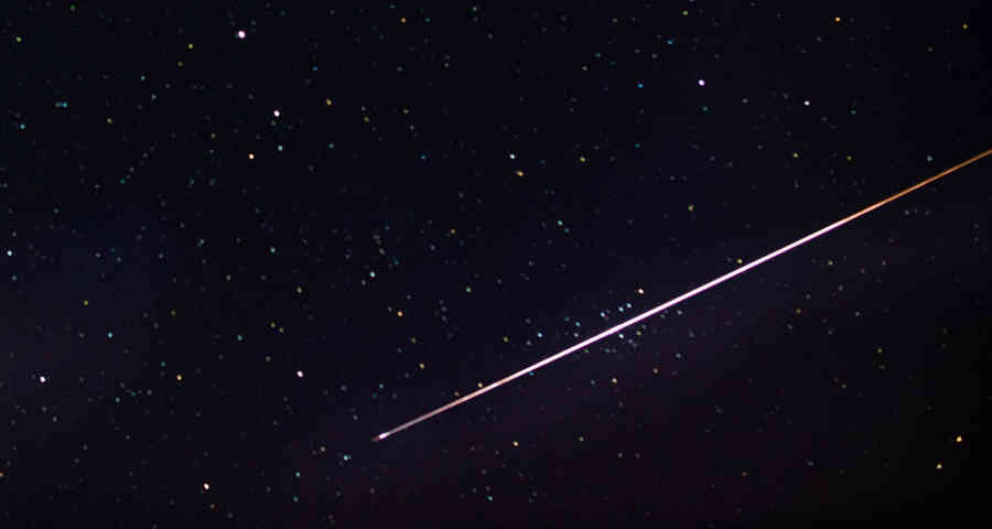 Para verla es recomendable salir 45 minutos antes para que sus ojos se acostumbren a la oscuridad. Foto: grant d. LLuvia perseidas Foto: grant d. vía www.amsmeteors.org