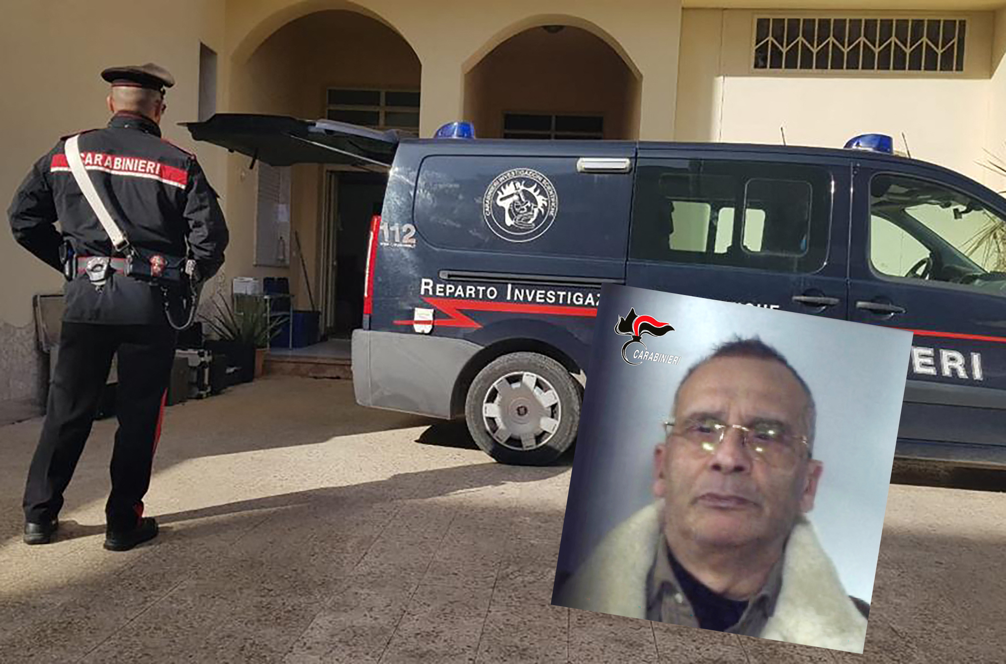 Policías italianos allanan el escondite de Matteo Pessina.