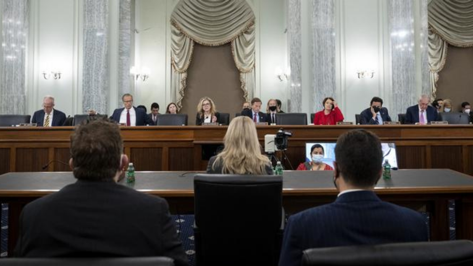 Frances Haugen dio su declaración ante un subcomité del Senado de Estados Unidos.