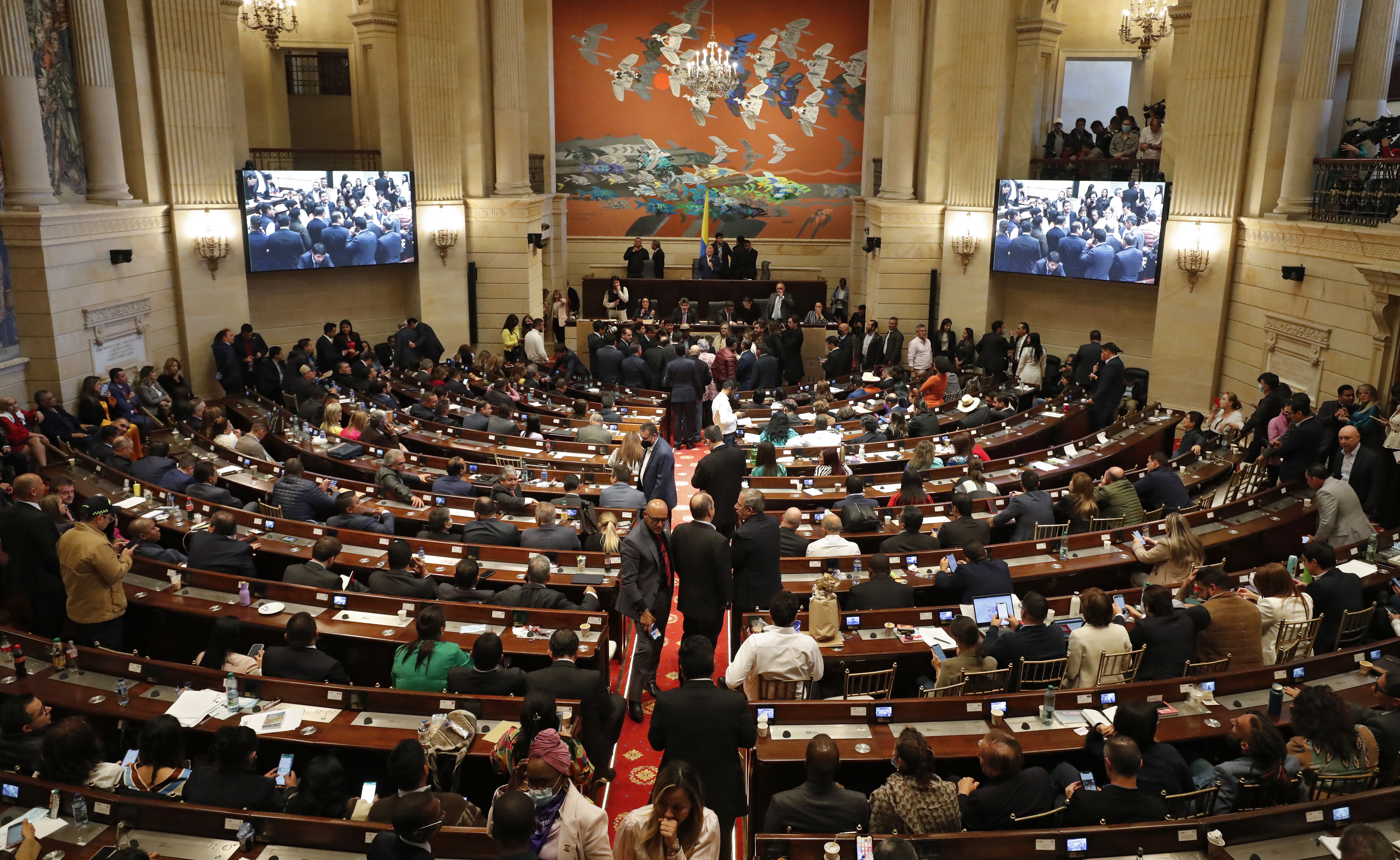 Congreso Pleno durante la elección del Contralor panorámica Congreso de la República 2022Bogota agosto 18 del 2022Foto Guillermo Torres Reina / Semana