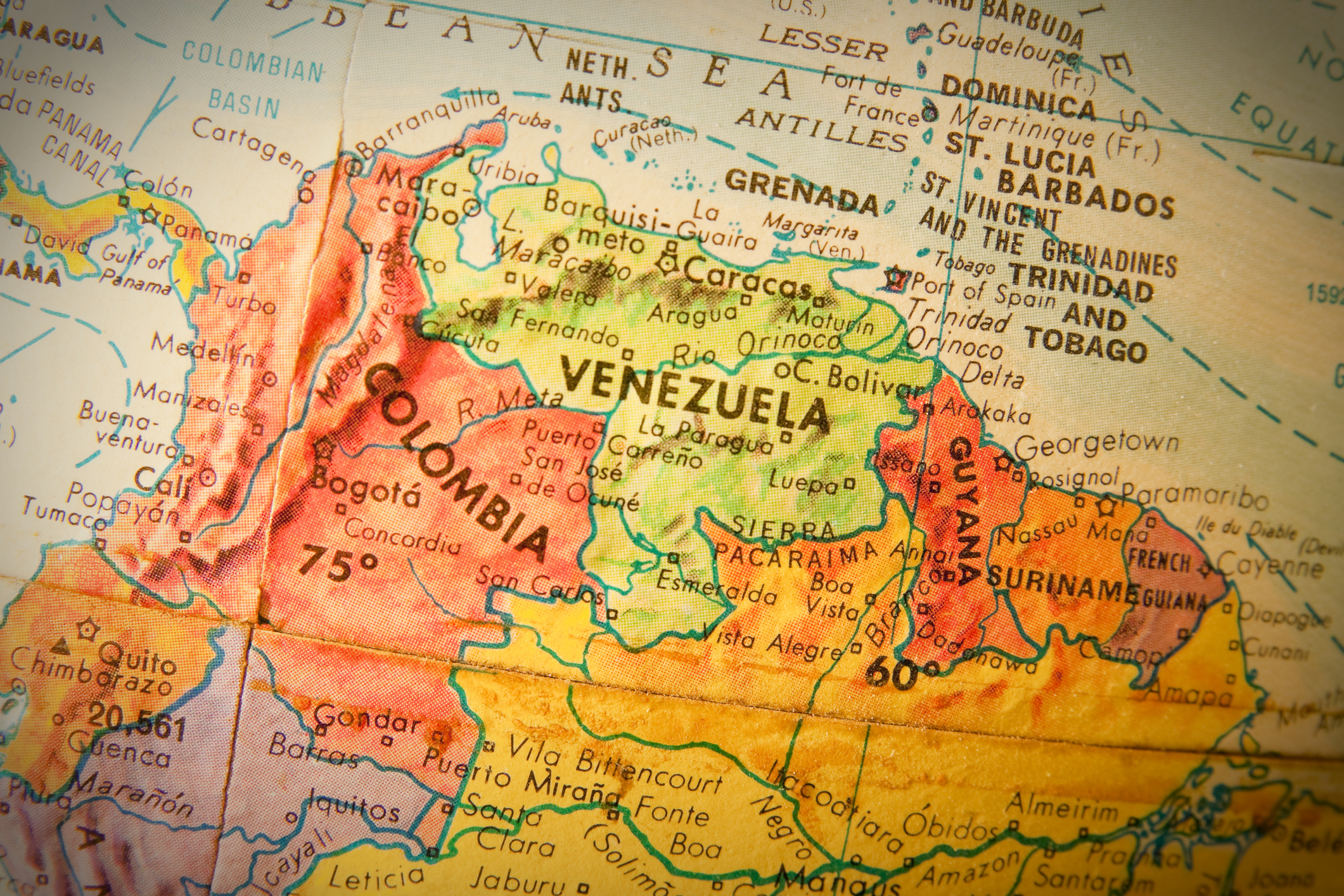 América Latina - Colombia - Mapamundi