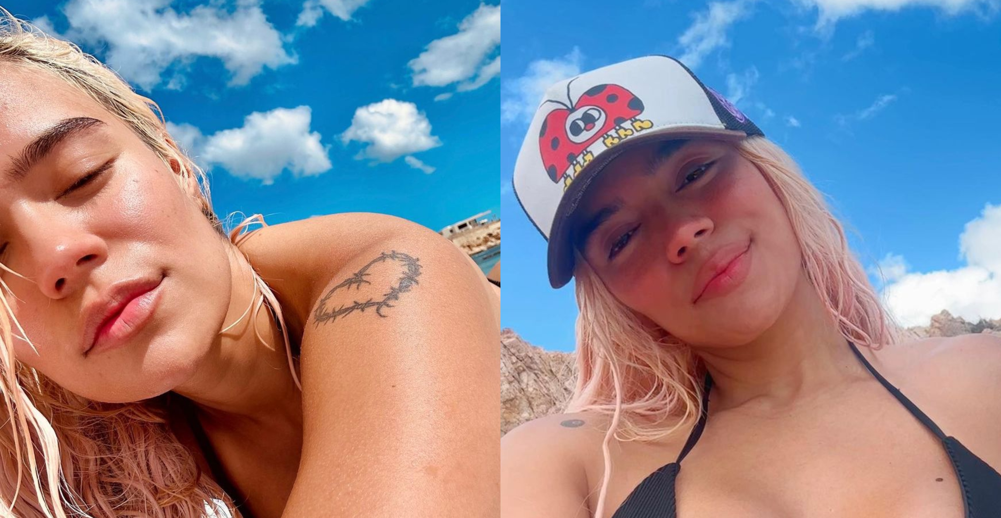 Karol G cautivó en redes sociales con fotos de su vacaciones en la playa