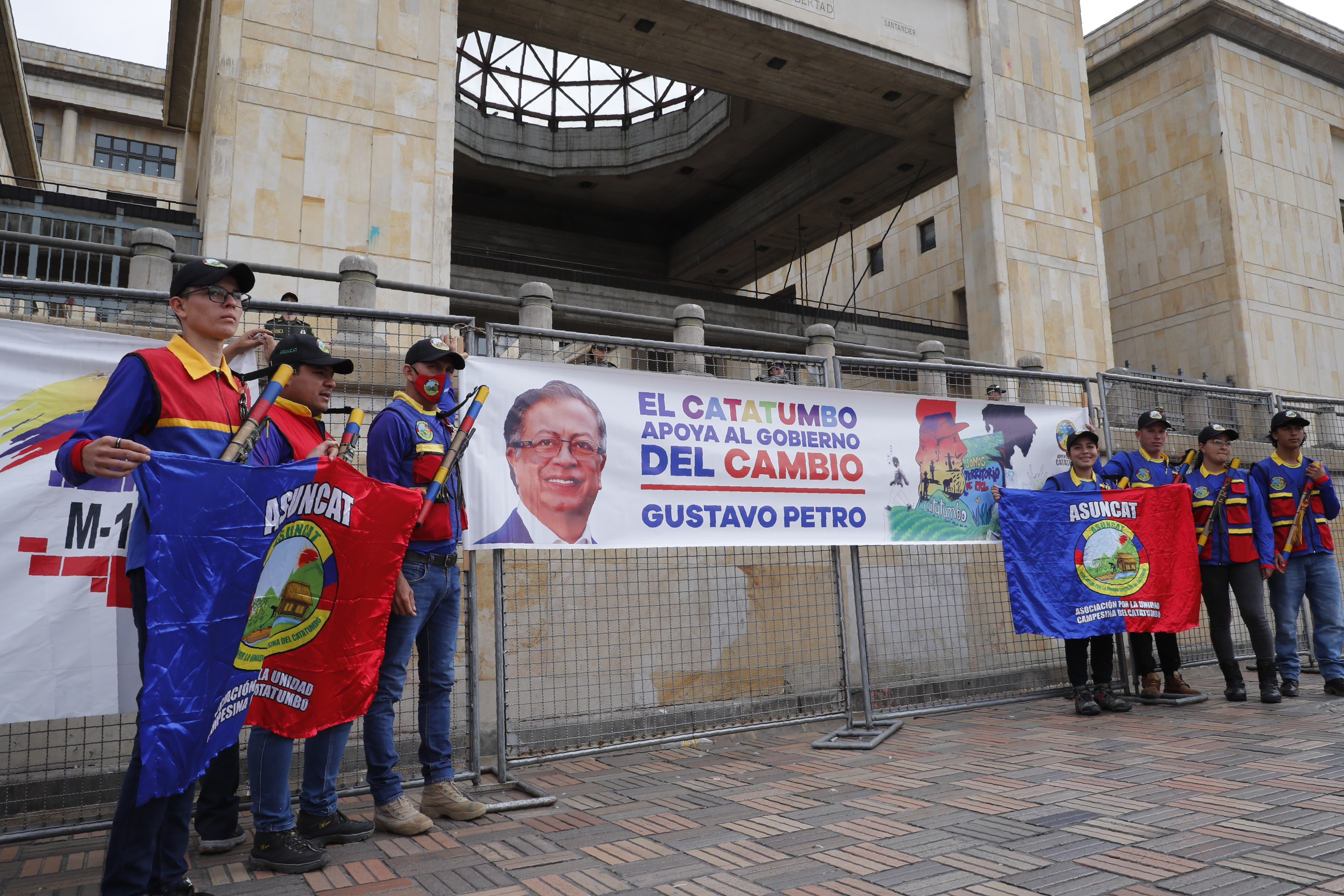 Fecode, manifestación frente a la Corte Suprema de Justicia, convocada por el Presidente Gustavo Petro