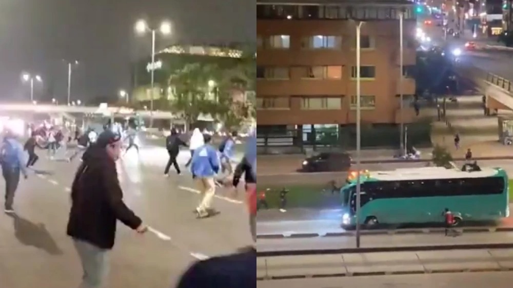 Riña entre hinchas de Millonarios y el DIM