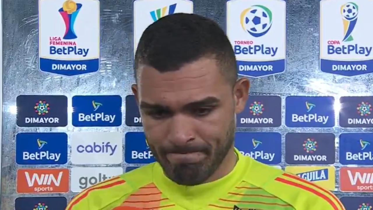 Álvaro Montero salió como figura del clásico ante Santa Fe