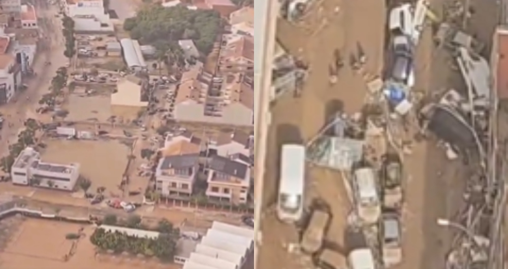 Imágenes de las inundaciones en Valencia, España.