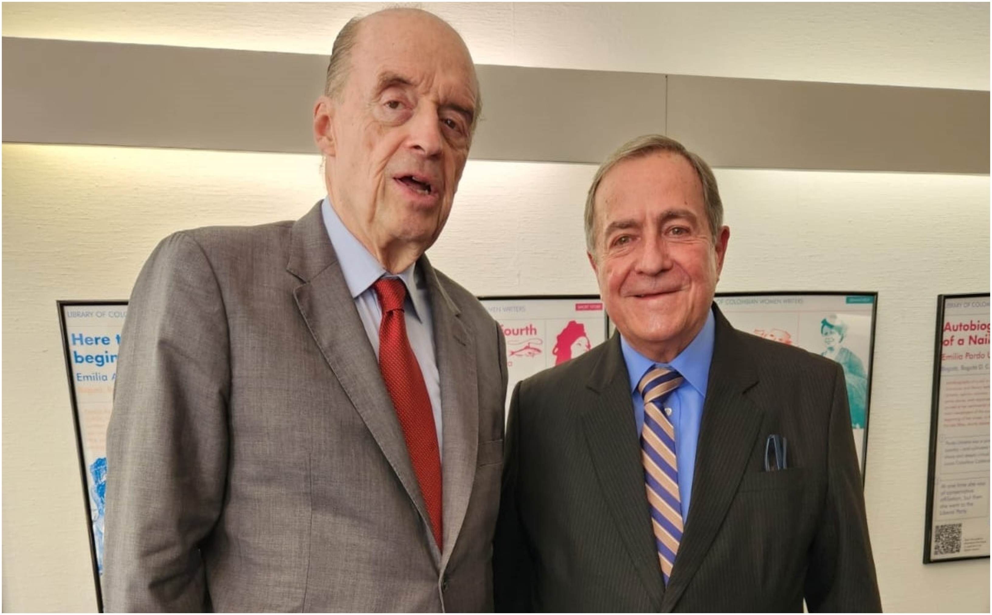 Canciller Álvaro Leyva y agente de Nicaragua Carlos Argüello Gómez