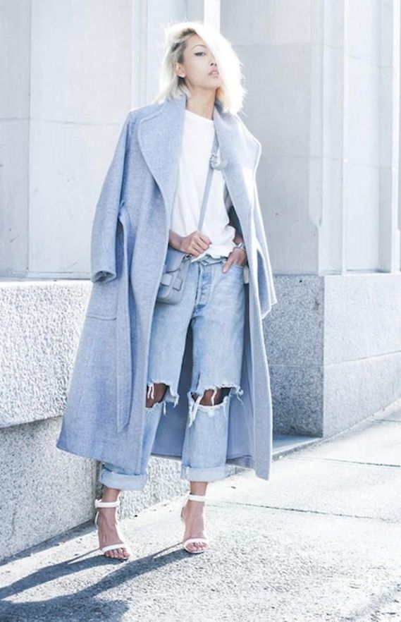 Cómo usar denim color hielo