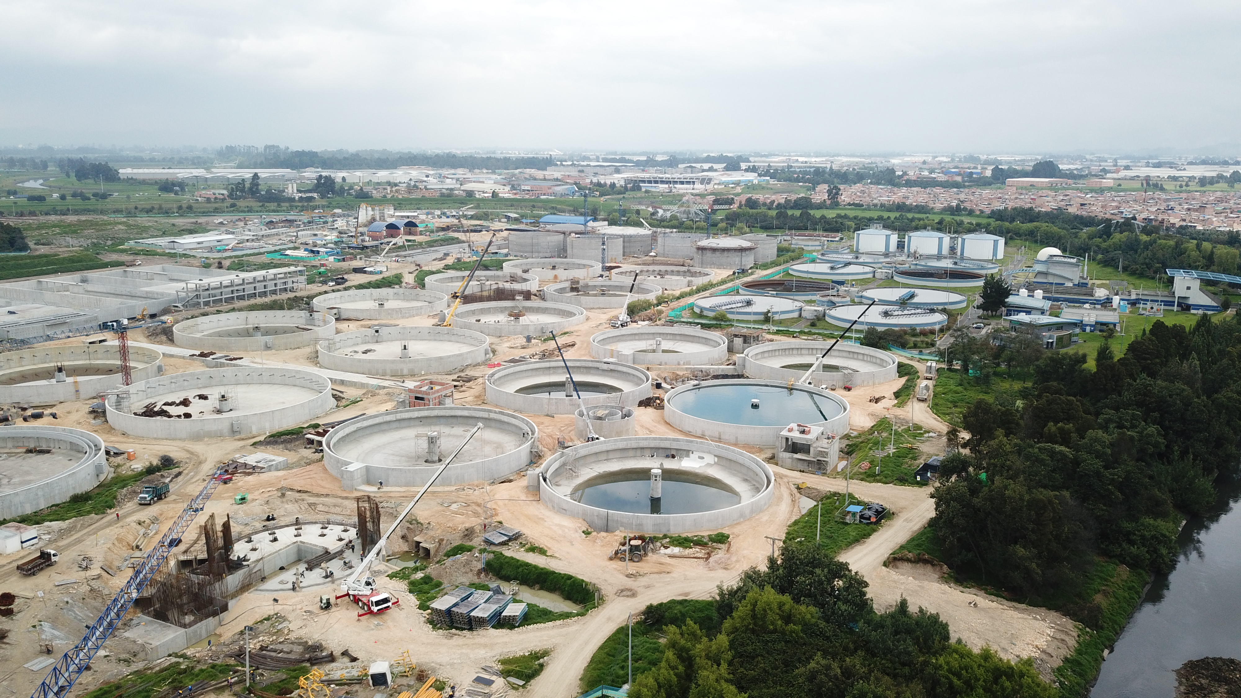 Esta planta tratará el 30 % de las aguas residuales de Bogotá.
