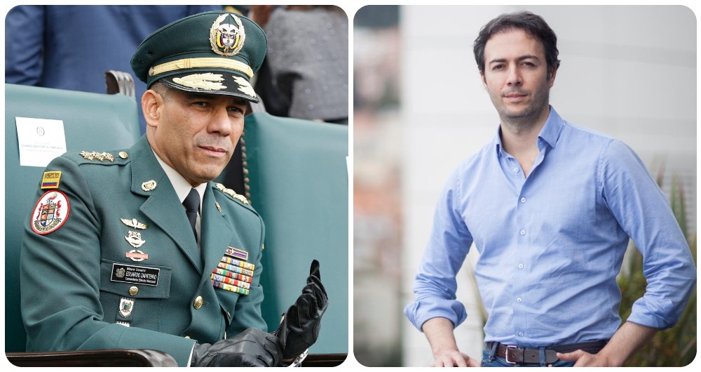 General Eduardo Zapateiro y el alcalde Daniel Quintero