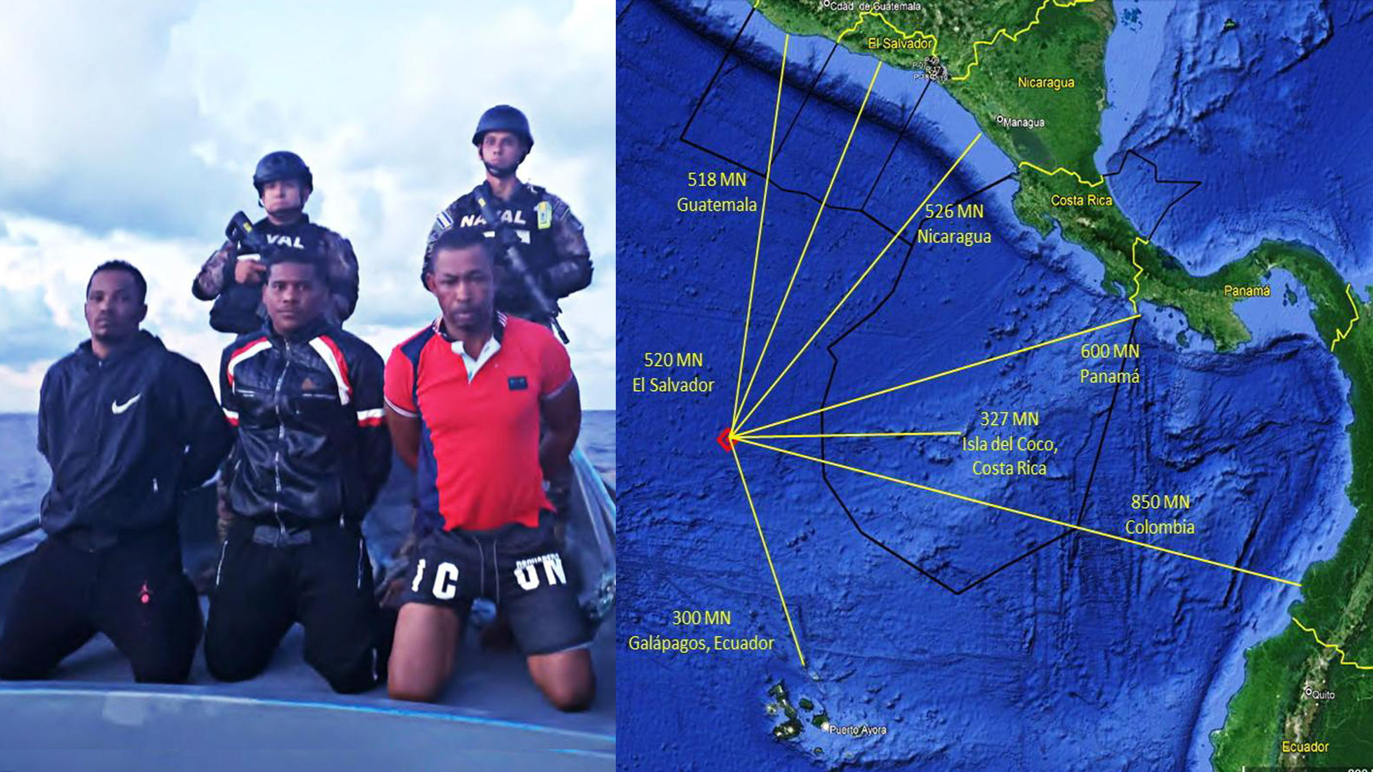 Eso de lo que incautaron en el mar de Salvador, que anunció Bukele